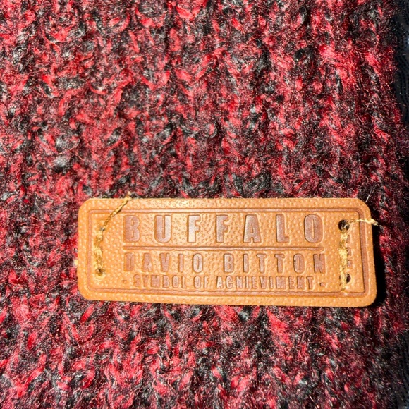 Buffalo David Britton Sweater Men's XL Red/Burgundy Crew Neck Minimalist Y2K - Picture 2 of 8